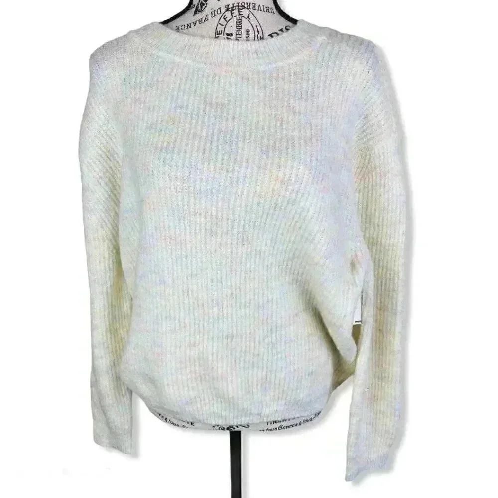 BP crewneck rainbow knit pullover sweater- M